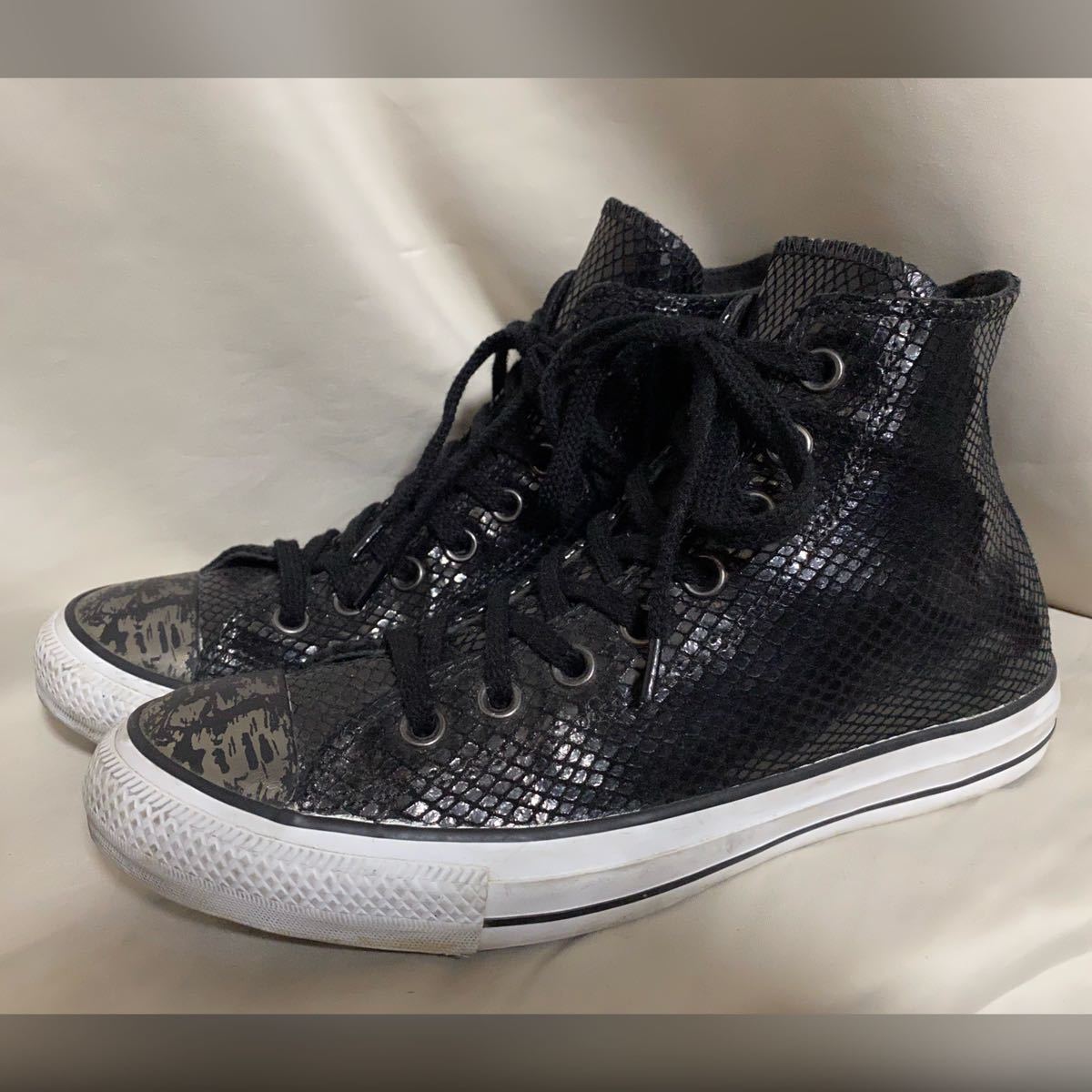 高品質，人気 CONVERSE コンバース フェイクリザード ハイカットスニーカー 25.5(25.5cm)｜売買されたオークション情報、yahooの商品情報をアーカイブ公開 - オークファン 25.5cm