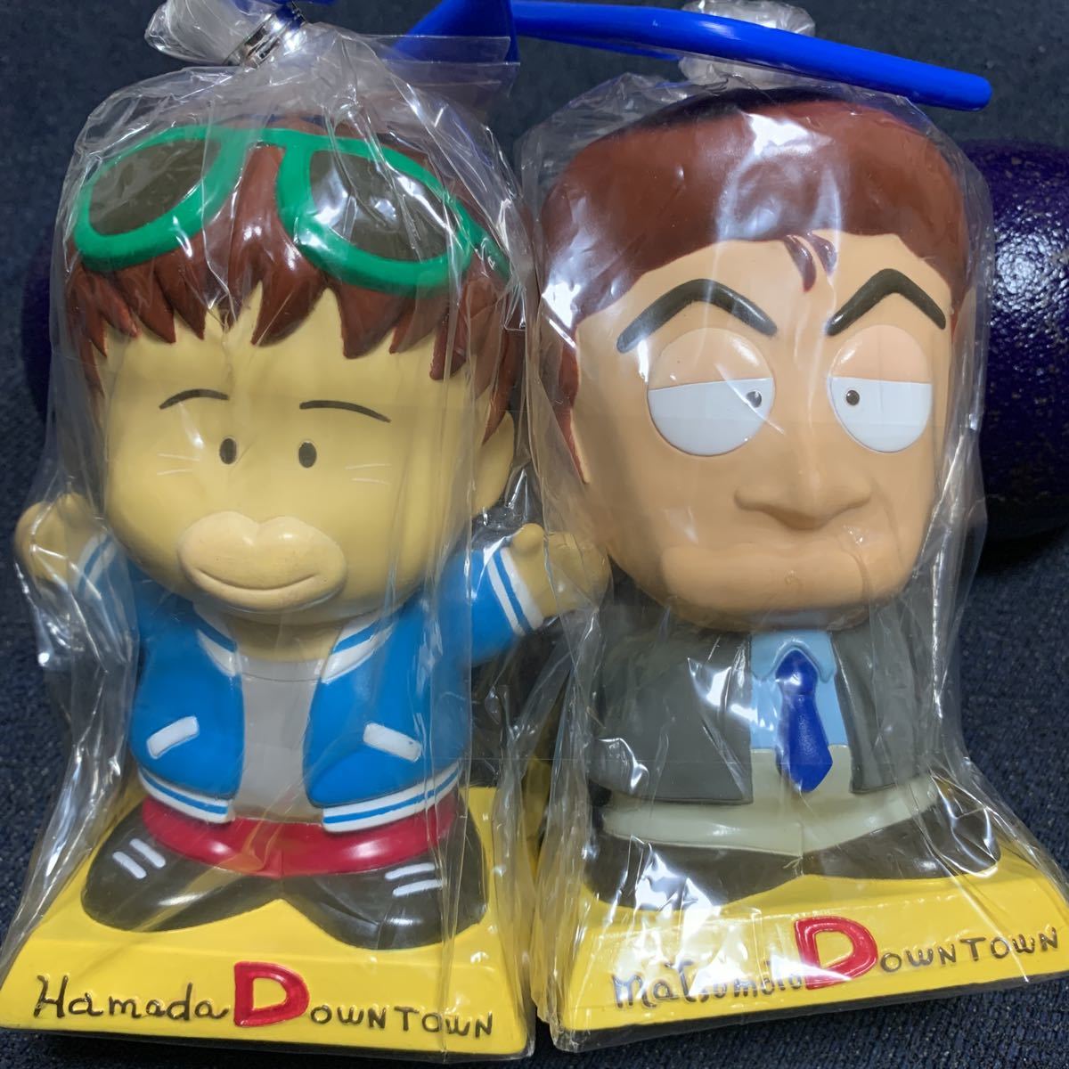 ダウンタウン 浜田雅功 & 松本人志 貯金箱 ソフビ フィギュア 人形 浜 