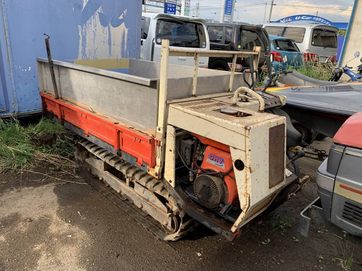 ジャンク〕 岩手発!! 筑水キャニコム 運搬車 BFK803 ガソリン 始動 