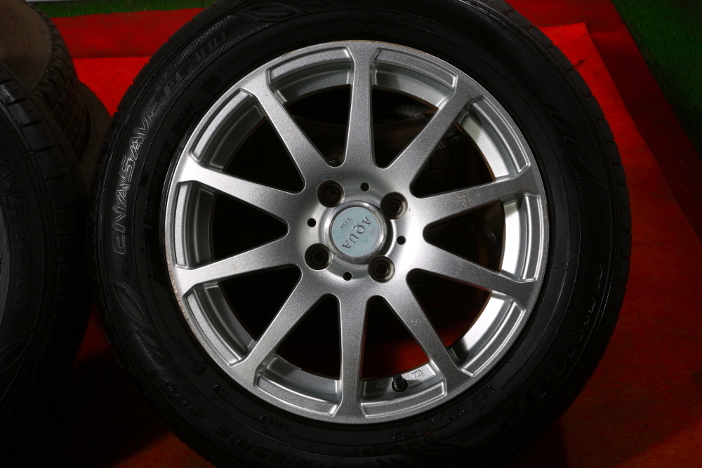 新品同様 175/65R15 国産ダンロップ ENASAVE アルミ付4本セット iQ 