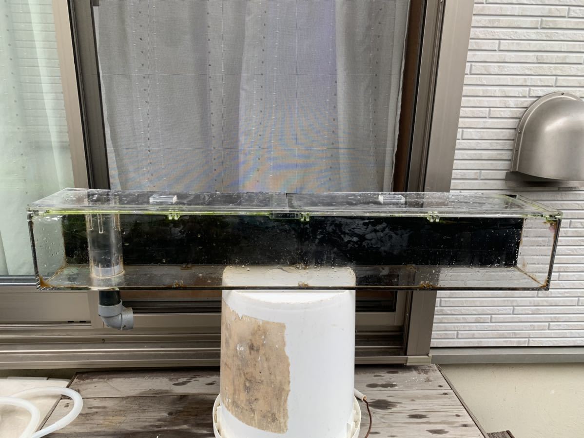 90cm水槽の上に載せるオーバーフロー水槽 中古品 引き取り限定です