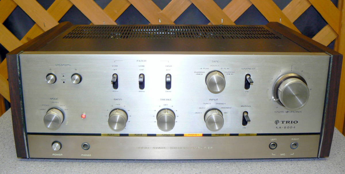 TRIO プリメインアンプ MODEL KA-6004 通電確認済 現状品 ジャンク