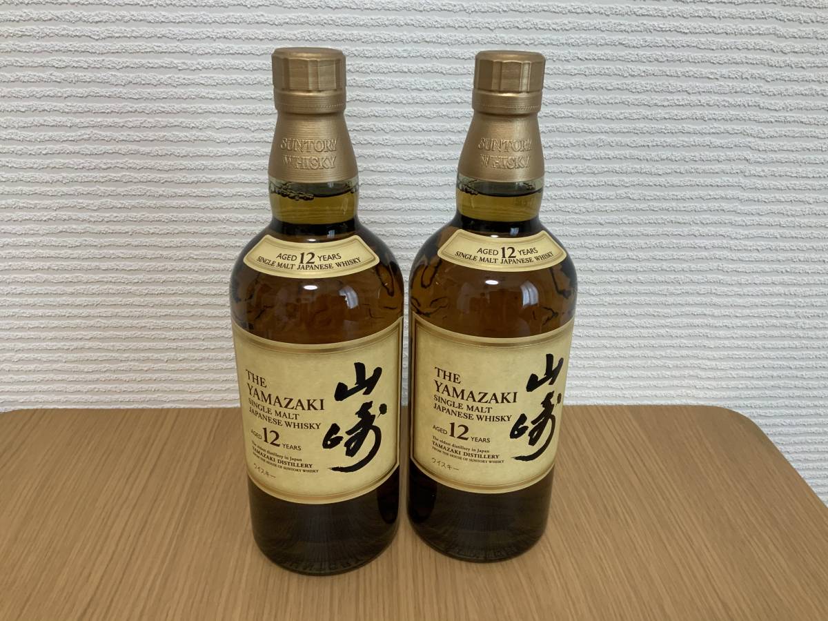 限定セール，最新作 山崎 12年 シングルモルト 700ml 43％ SUNTORY ジャパニーズウイスキー 化粧箱無 ２本セット(日本)｜売買されたオークション情報、yahooの商品情報をアーカイブ公開 - オークファン 日本