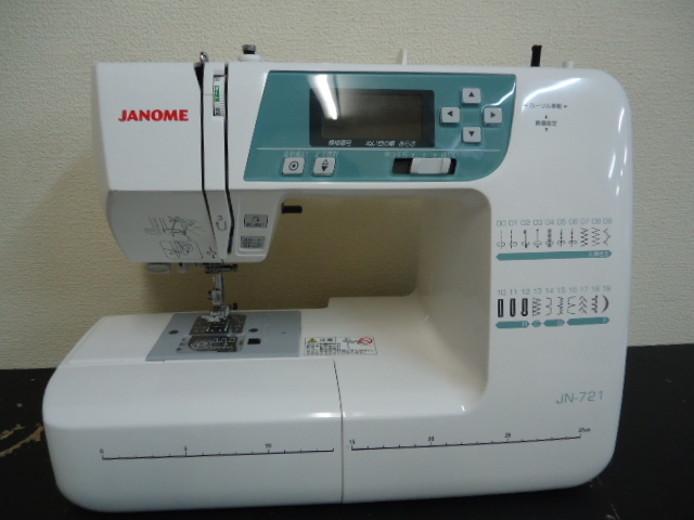 JANOME JN721型コンピューターミシン ジャノメミシン JN721 ジャンク 通電スタート模様切り替え下糸巻OK