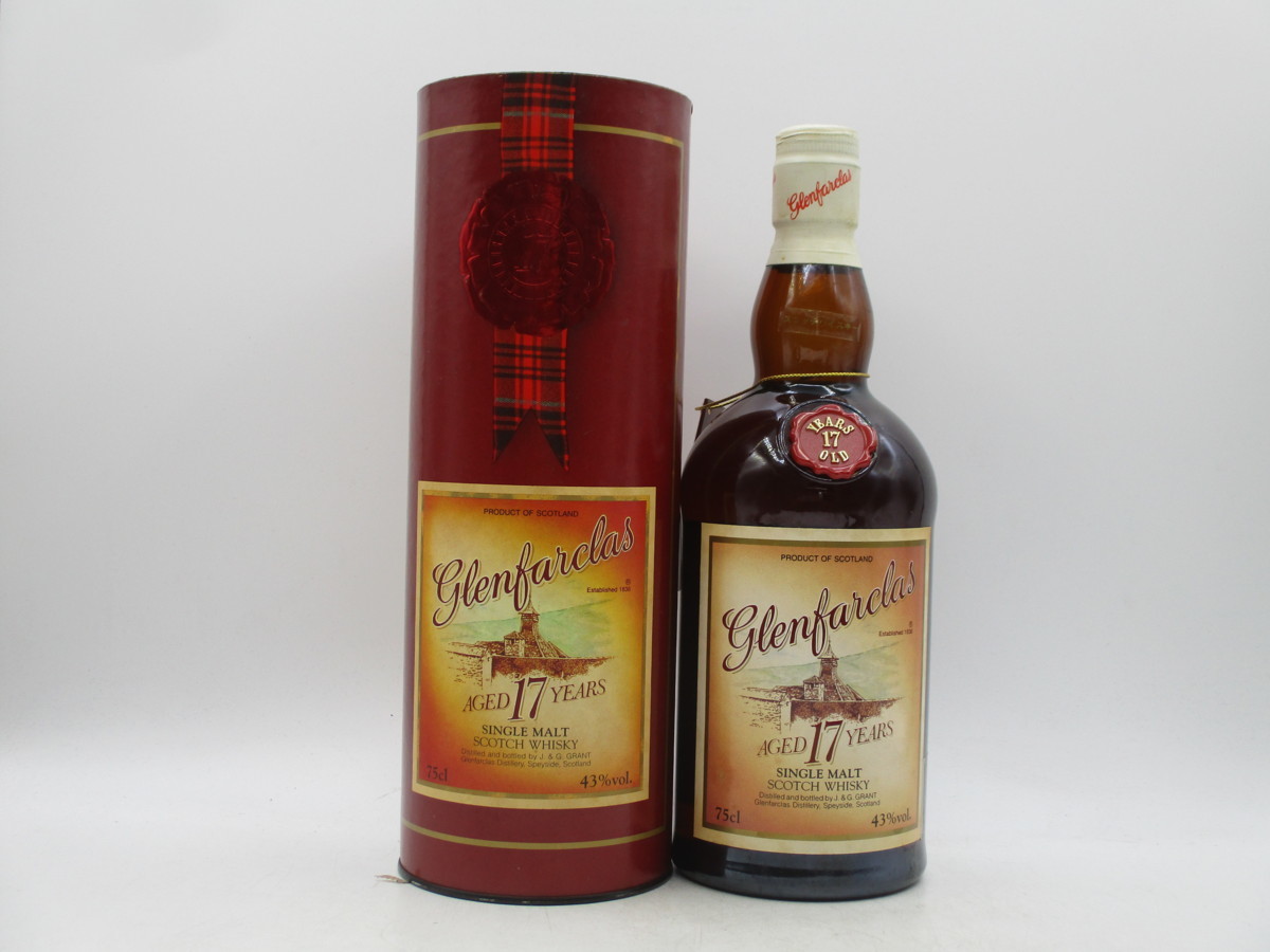 定番，本物保証 GLENFARCLAS 17年 グレンファークラス ハイランド シングル モルト スコッチ ウイスキー 750ml 箱入 古酒 F74317(ハイランド)｜売買されたオークション情報、yahooの商品情報をアーカイブ公開 - オー シングルモルト