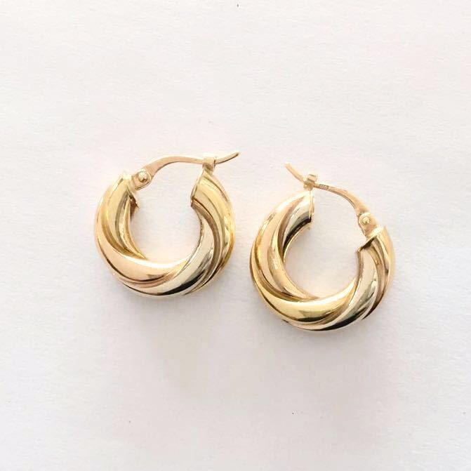 美品✨ スタージュエリー 18金 フープピアス K18 スター ジュエリー