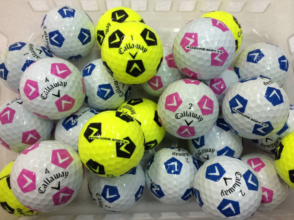 SALE，定番人気 特 A級 新モデル キャロウェイ CHROME SOFT＆X TRUVIS シェブ 2018年モデル カラー 26個 ロストボール(20個～)｜売買されたオークション情報、yahooの商品情報をアーカイブ公開 - オークファン ボール