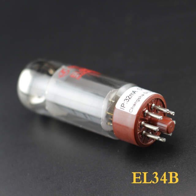 2個曙光 EL34B (6CA7-Z 、 6CA7-T 、 WE6CA7) マッチドペアアンプ