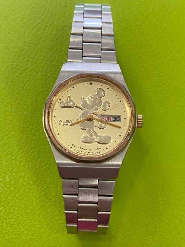 ALBA 腕時計 V243-0040 ミッキー 動作未確認