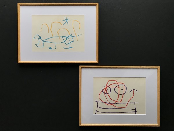  Joan Miro ジョアン ミロ 1962 エスタンプ リトグラフ ２枚組 フレーム付き 検 ピカソ ダリ パウル クレー カンディンスキー(石版画、リトグラフ)｜売買されたオークション情報、yahooの商品情報 石版画、リトグラフ