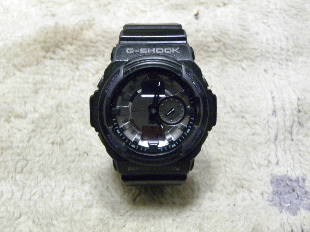 0 Casio Watch G-Shock Black Dial Red 52mm Mens GA-150MF Analog 