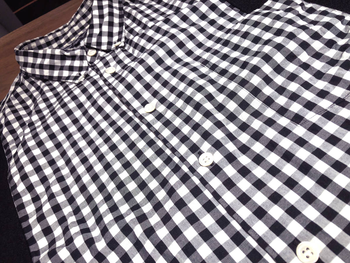 希少 AD2007 COMME des GARCONS HOMME ギンガムチェック ウール 