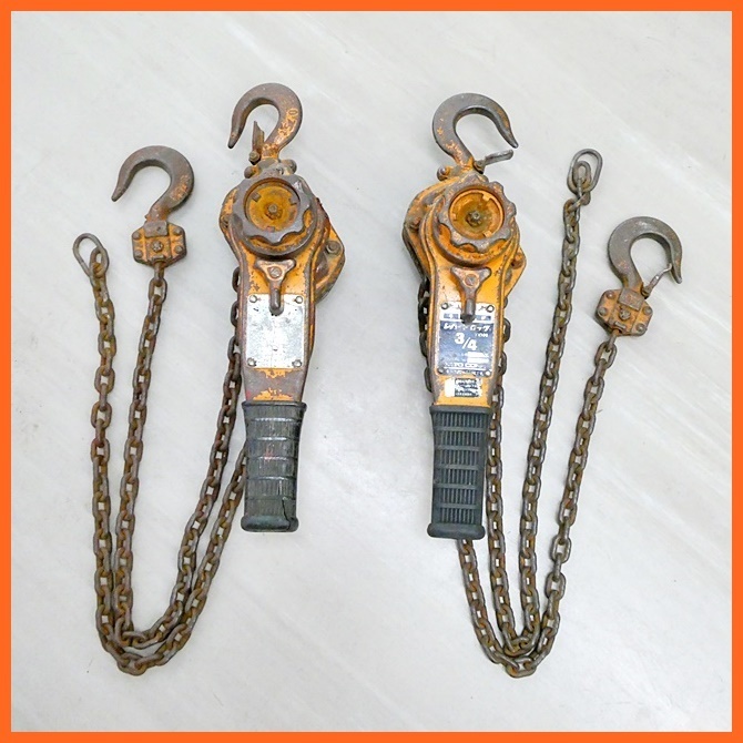 レバーブロック 0.75t KITO キトー CORP 3⁄4t 4つセット 公式通販 |