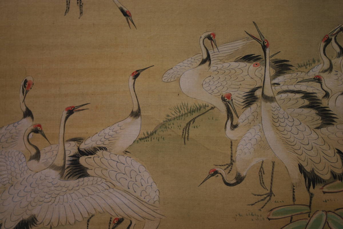 【真作】土佐光貞/高砂松竹梅鶴亀図/祝事掛/三幅対/掛軸☆宝船☆Y-811　JM 真作】土佐光起/松竹梅群鶴図/掛軸☆宝船☆V-817 A
