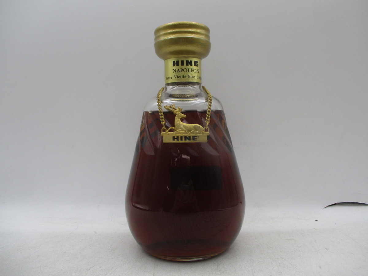 特級 HINE ハイン ナポレオン カラフェクリスタル 替蓋・箱付き 古酒