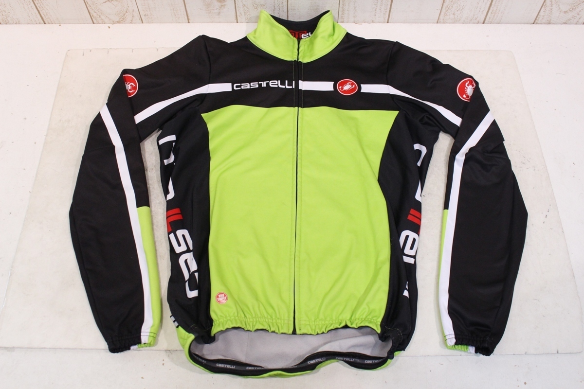 CASTELLI ジャケット カステリ ( JACKET Lサイズ Castelli 「カステリ」 ) AKIBA店 &frasl; サイクルジャケット 長袖 黒 ブラック バイチャリ