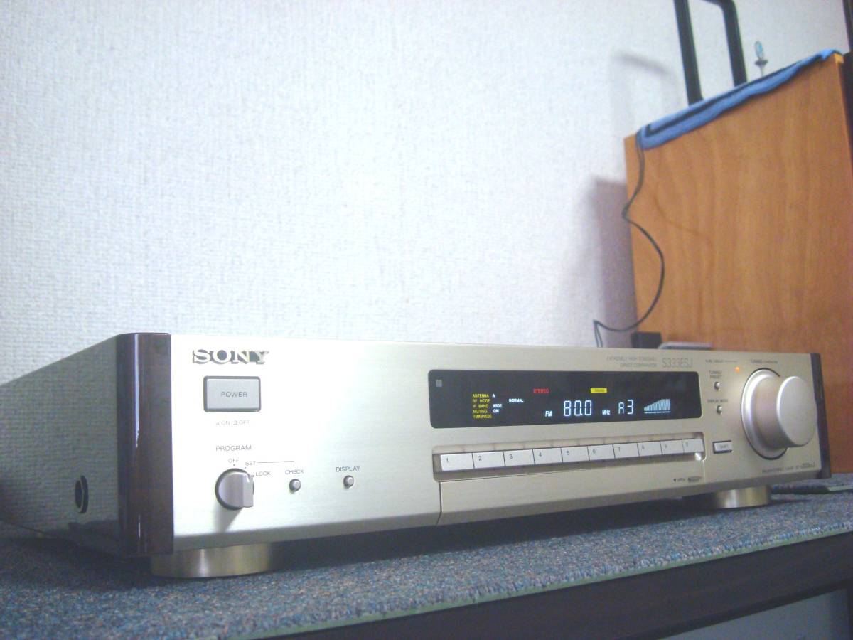 SONY ST-S333ESA FM/AMチューナー 本体 SONY ソニー FM/AMステレオチューナー ST-S333ESJ リモコン/取扱説明書