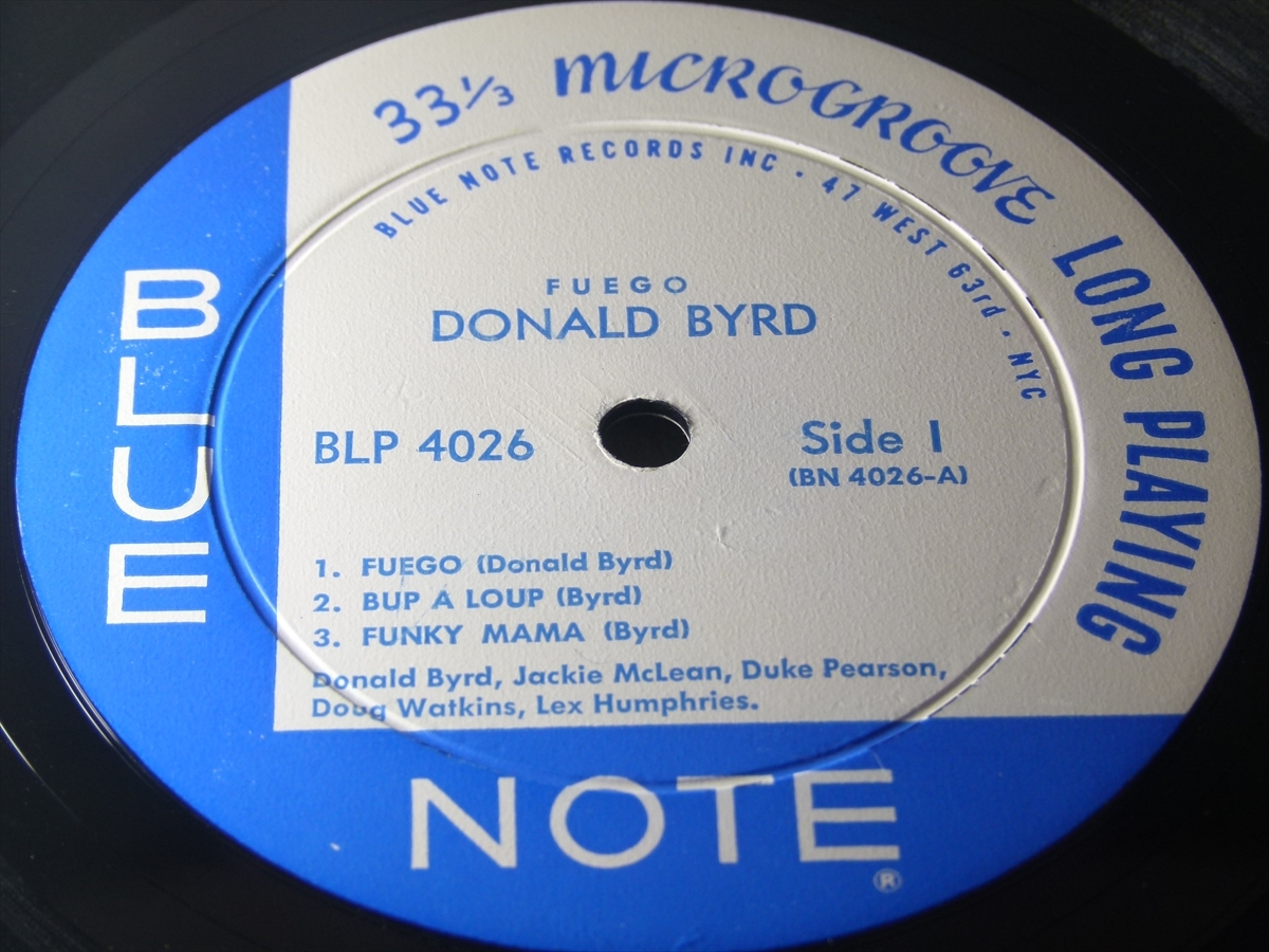 Fuego Donald Byrd ⁄ NOTE DONALD US盤 ⁄ – RVG刻印 LP BST84026