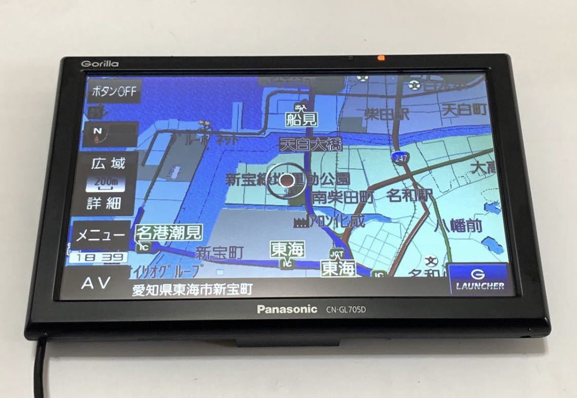 2016年製 パナソニック ゴリラ Gorilla SSDポータブルナビ カーナビ 7V