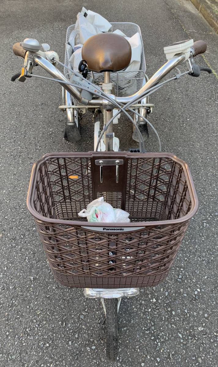 【大人気，定番人気】 Panasonic 三輪電動自転車 購入して一度だけ使用した後 倉庫に長い間保管していました(電動アシスト自転車)｜売買されたオークション情報、yahooの商品情報をアーカイブ公開 - オークファン 電動アシスト自転車