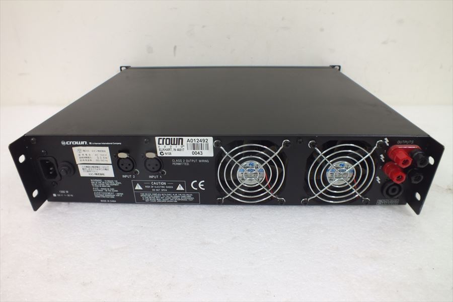 【美品】Amcron XLS202 アムクロン パワーアンプ □Amcron アムクロン XLS202 パワーアンプ 動作確認済 音出しOK 中古