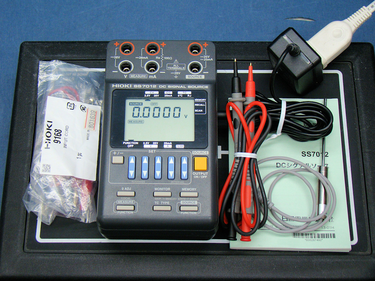 定番，人気SALE HIOKI 日置 SS7012 DCシグナルソース RJセンサ 9184付 キャリブレータ ループ試験(電気計測器)｜売買されたオークション情報、yahooの商品情報をアーカイブ公開 - オークファン 電気計測器