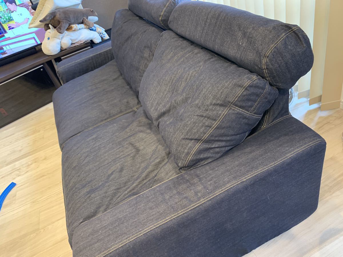ソファ 無印良品⁄2.5シーター フェザー 無印良品 2.5シーターレザー