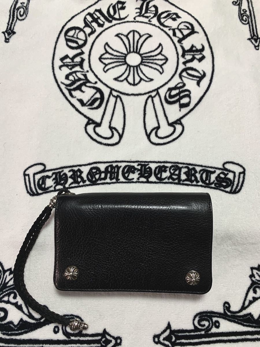 ☆超美品☆クロムハーツ☆2ZIP ウォレット ストラップ☆ 二つ折り 財布