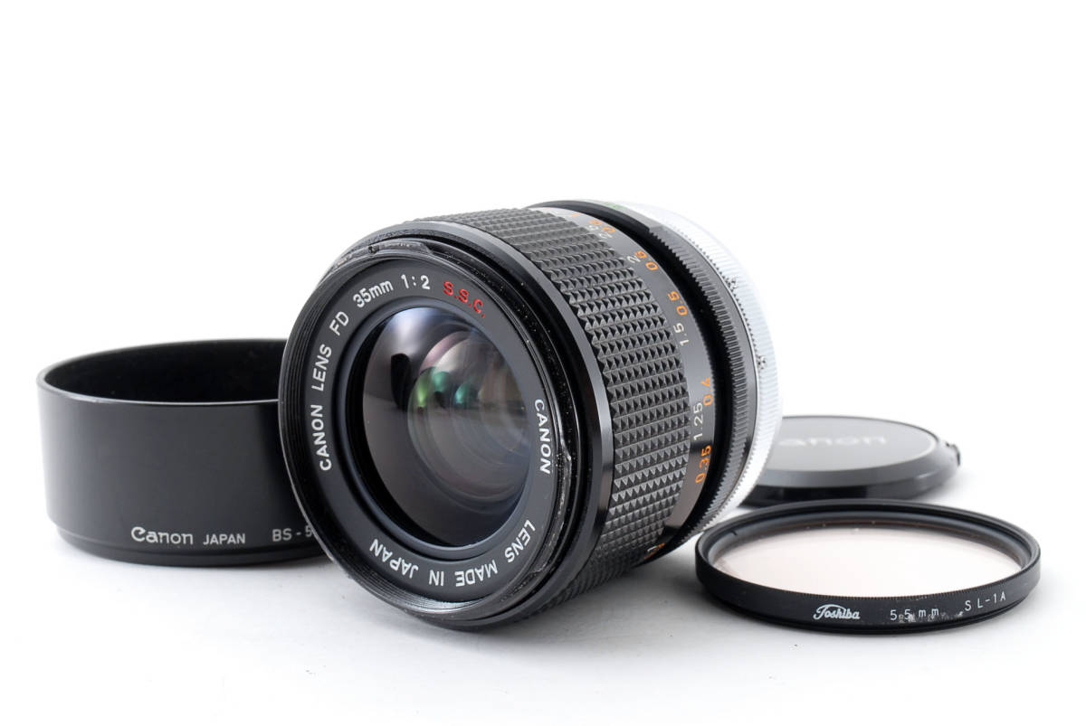 CANON キヤノン レンズ FD35mm F2 S.S.C. ☆MF マニュアルフォーカス