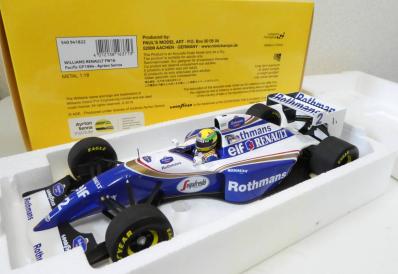 1:18 ウィリアムズ FW16 パシフィックGP A.セナ #2 ロスマンズ仕様 TI英田