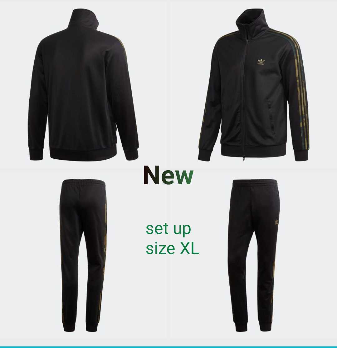 人気定番，新品 XL adidas originals 迷彩 ジャージ 上下 セット 黒(アディダス)｜売買されたオークション情報、yahooの商品情報をアーカイブ公開 - オークファン ジャージ