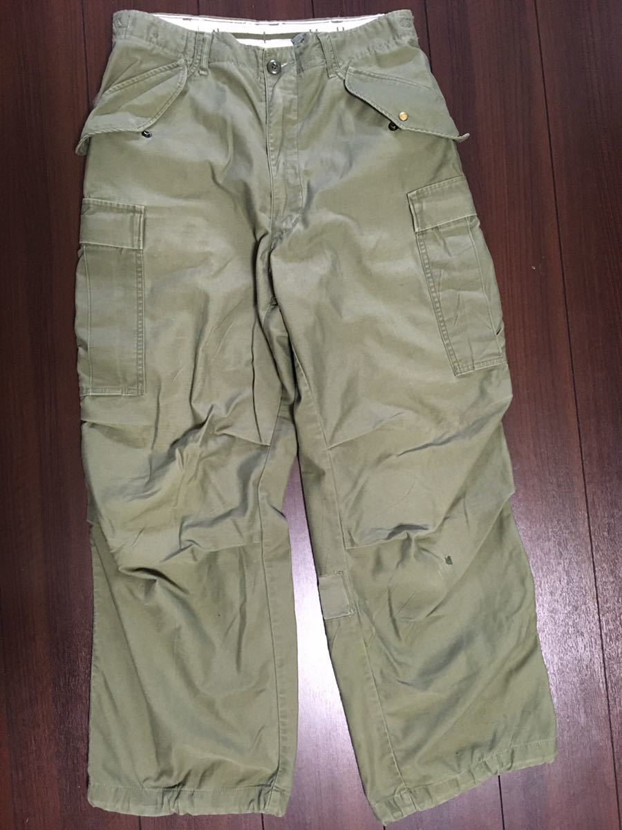 SHORT☆M-65☆60年代☆米軍 ZIPPER M-65 カーゴパンツ☆アルミジップ 
