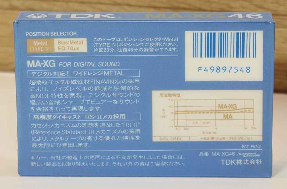 未開封TDK 未開封品 カセットテープ メタルポジション TDK MA