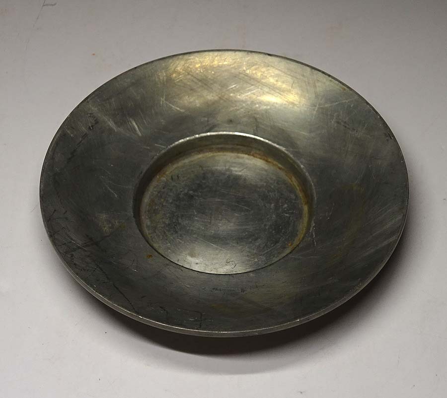 煎茶道具 茶托 茶器 唐物 錫製 中国古玩 圧巻 乾茂號造 五