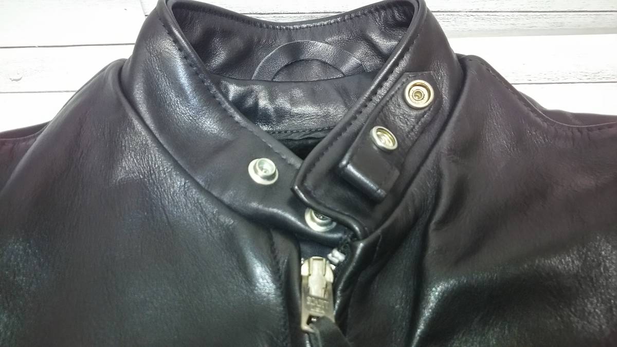 Schott シングルライダース ショット シングル ライダース | Schott(ショット) &frasl; 中古・古着通販Schott (ショット) NYC LEATHER シングルライダースジャケット&frasl;36&frasl;牛革&frasl;BLK アイテムから探す,ジャケット OFFICIAL 襟付きシングルライダースジャケット&frasl;36