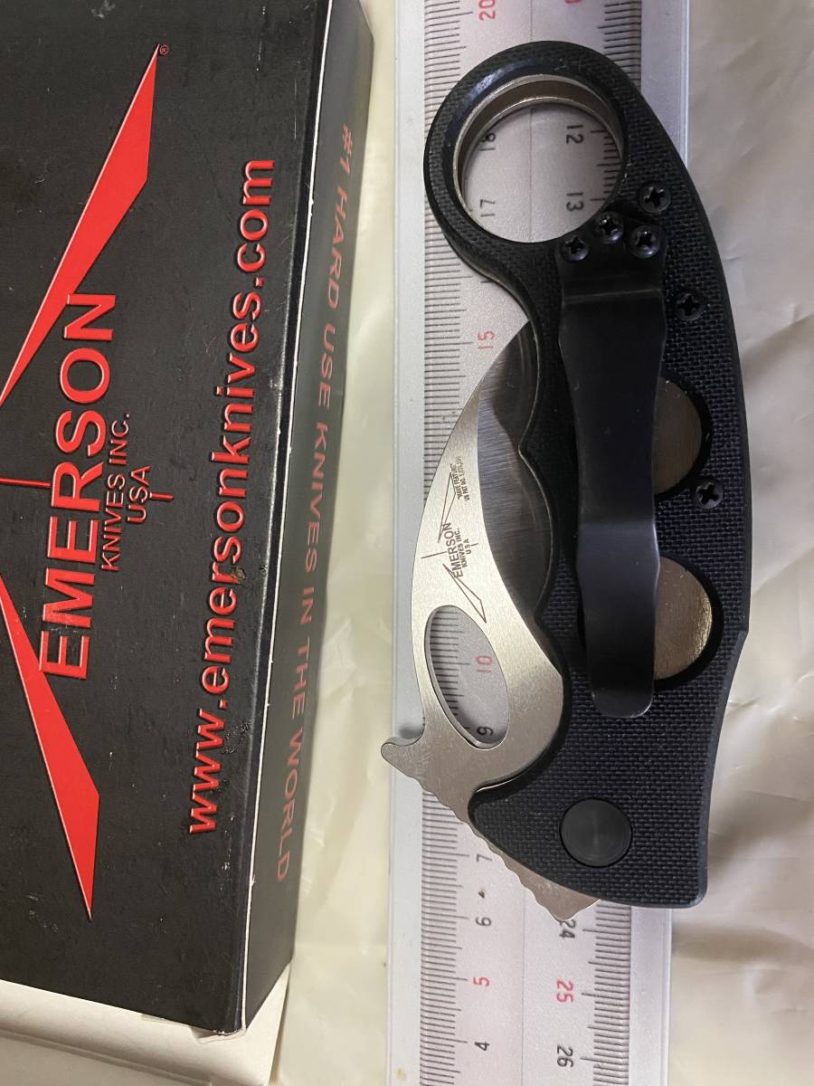  EMERSON エマーソンcombat カランビット(ハンティングナイフ、狩猟刀)｜売買されたオークション情報、yahooの商品情報をアーカイブ公開 - オークファン ハンティングナイフ、狩猟刀