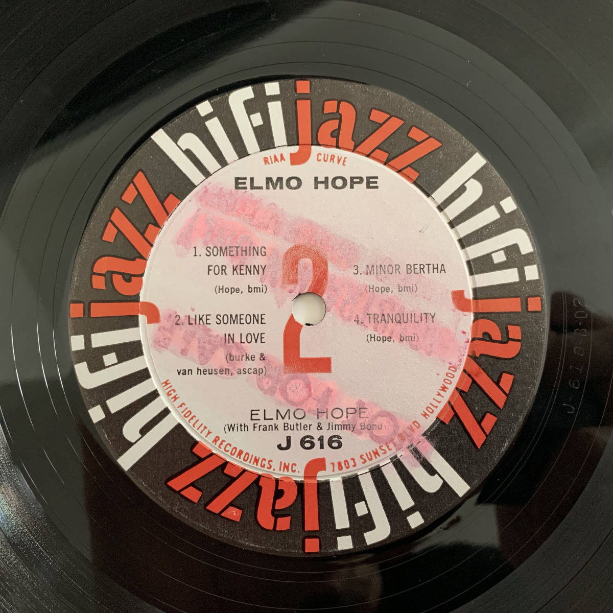 Elmo Hope Frank Bond Butler Jimmy With - Trio And & HOPE