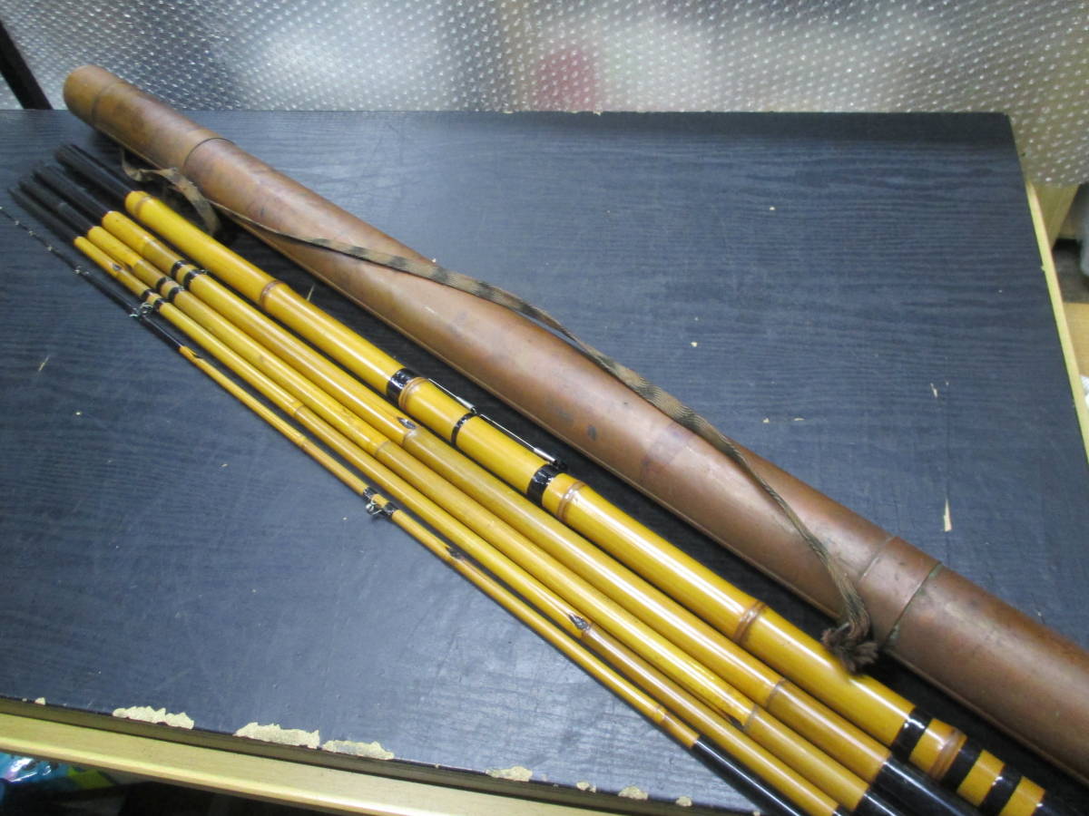 お買い得，セール 釣り竿 詳細不明 継5本 全長444ｃｍ 銅製ケース付 U-6958(その他)｜売買されたオークション情報、yahooの商品情報をアーカイブ公開 - オークファン その他