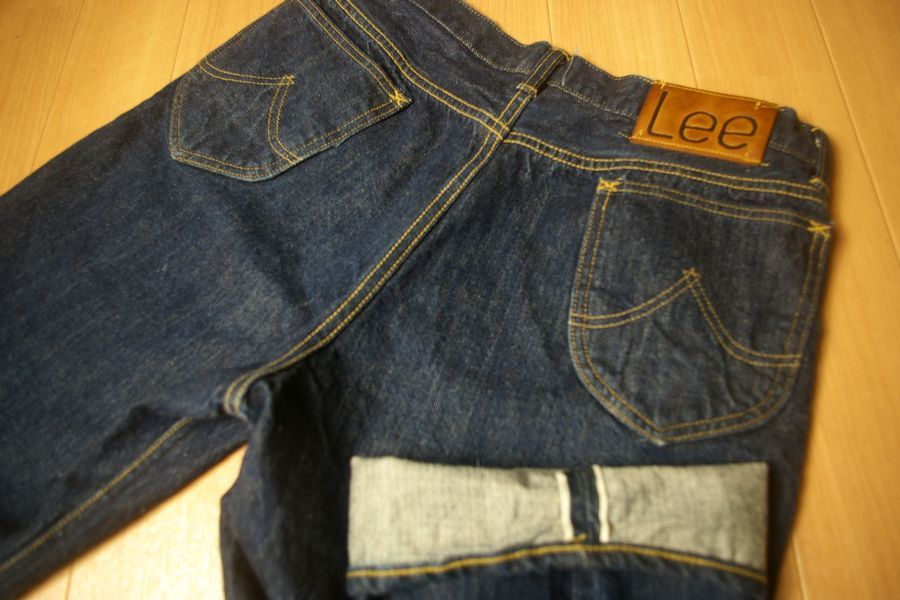 Lee 02101 大戦モデル復刻 日本製 セルビッジ（耳付き） Lee リー☆大戦モデル 耳セルビッジ付き 濃紺 デニムジーンズ 02101