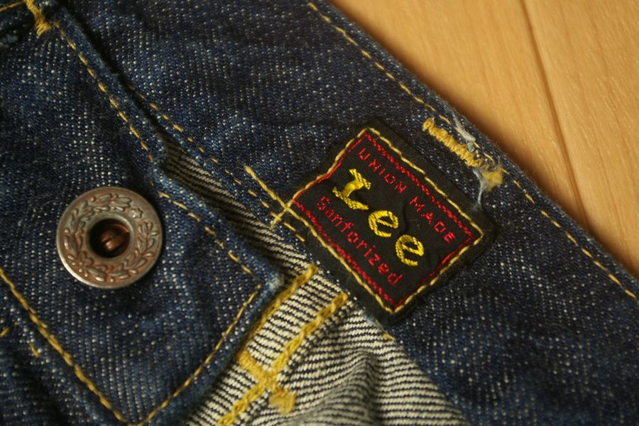 Lee 02101 大戦モデル復刻 日本製 セルビッジ（耳付き） Lee リー☆大戦モデル 耳セルビッジ付き 濃紺 デニムジーンズ 02101