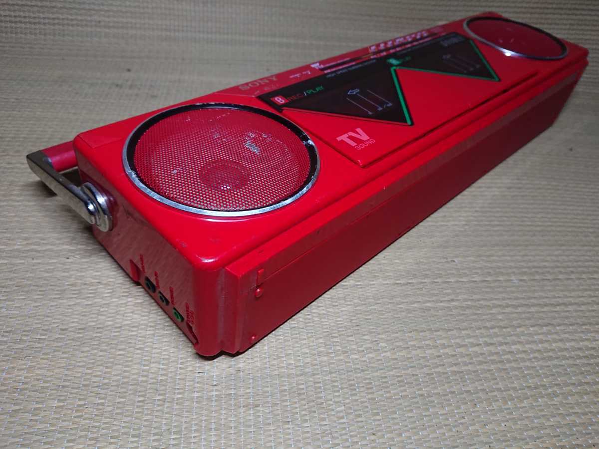 昭和レトロ SONY TV/FM/AM STEREO CASSTTE CORDER CFS-W50 ソニー 小型