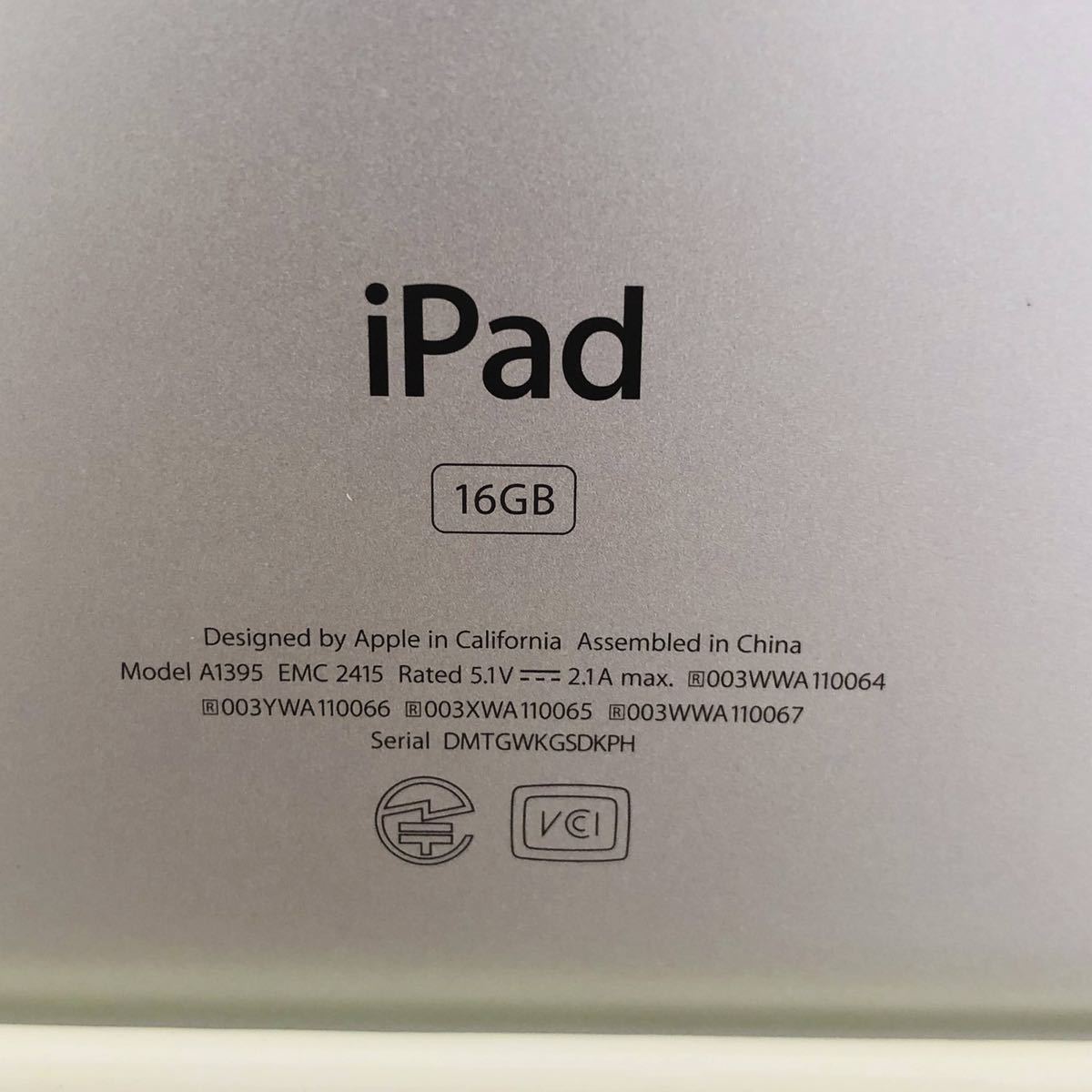 0 Apple iPad Stock Wifi (Refurbished) 美品 Apple iPad 2 16GB Wi-Fi タブレット アップル MC979J/A A1395 io3258 