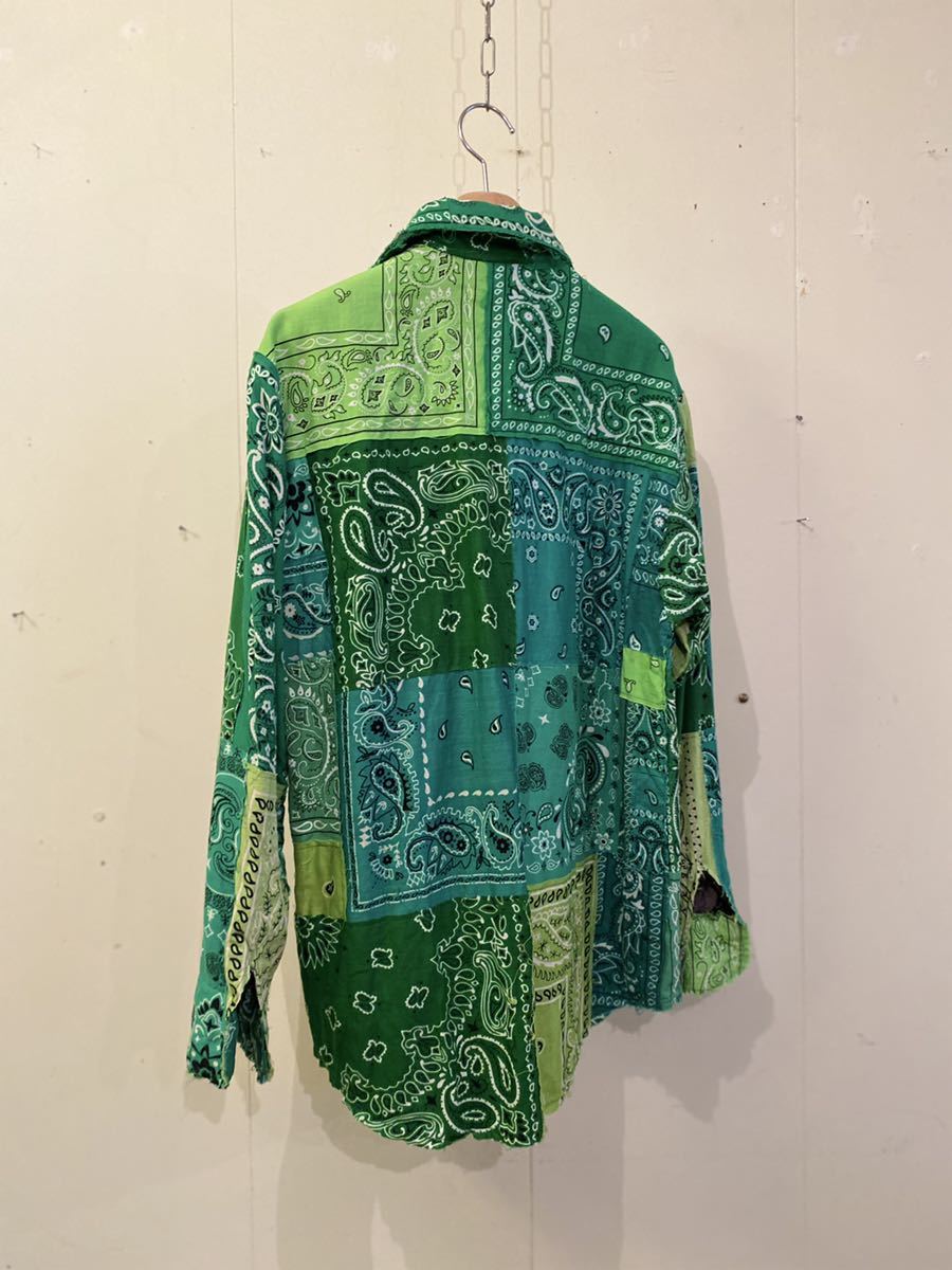 miyagi hidetaka バンダナ シャツ 長袖 ミヤギヒデタカ 再構築