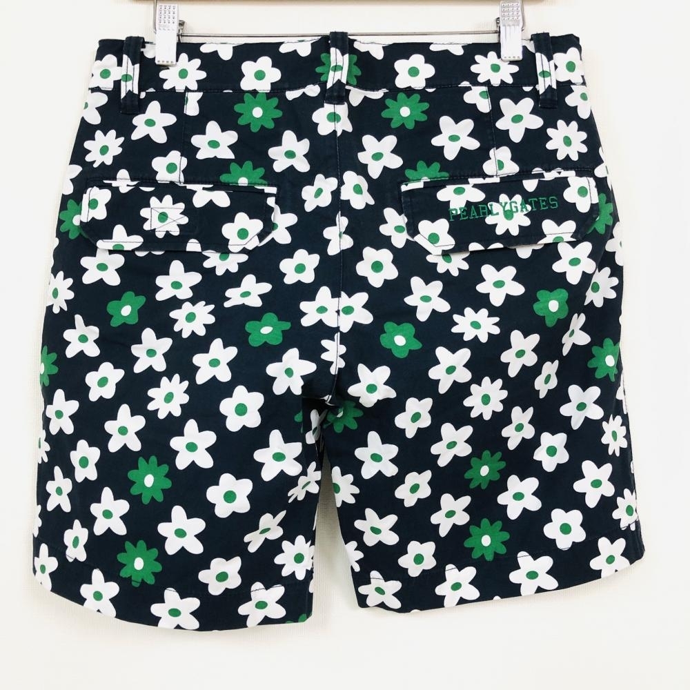 PEARLEY GATES パーリーゲイツ ショートパンツ ネイビー×白×グリーン