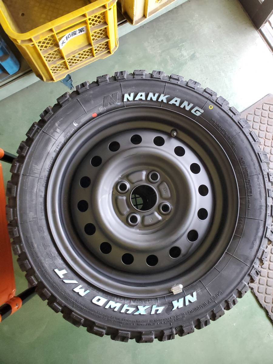 軽トラック 軽バンのアゲトラ仕様に！14インチスチール＆165/65R14