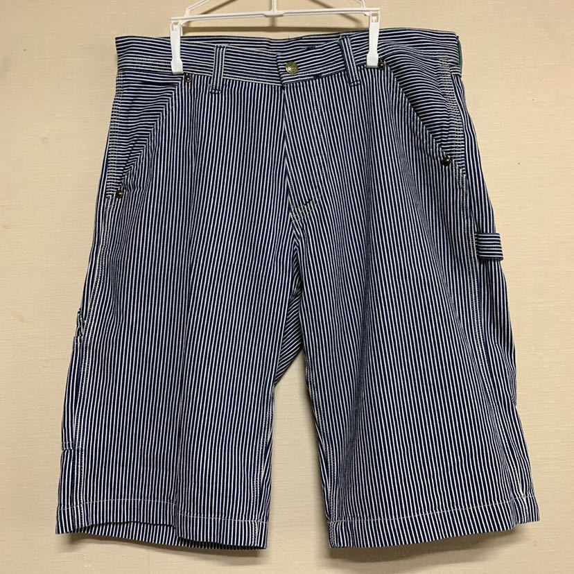 OSHKOSH ヒッコリー ハーフパンツ メンズ W32 ペインターパンツ