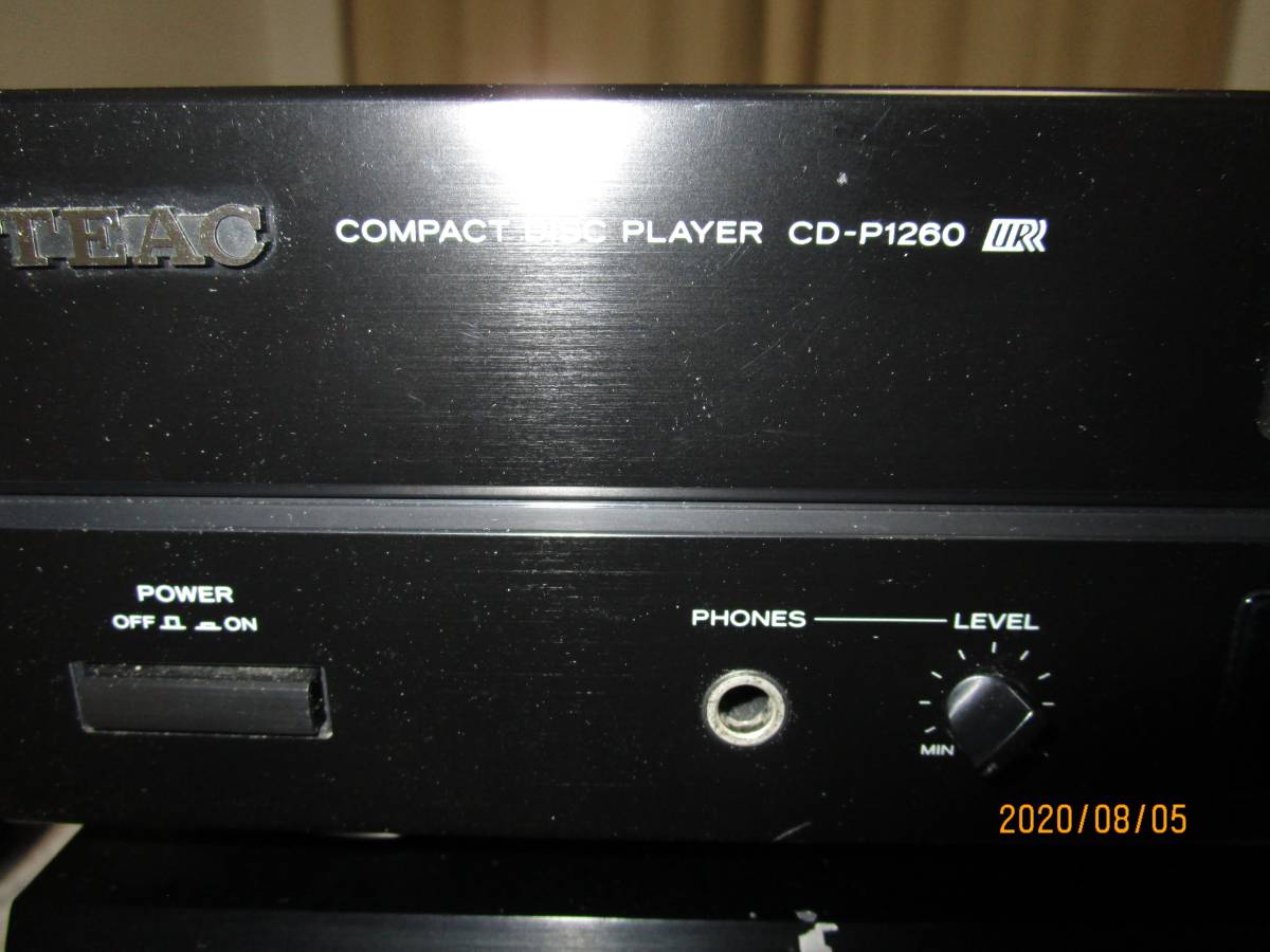 CD-P1260 TEAC CDプレーヤー - オークション比較 価格.com : 取説付き