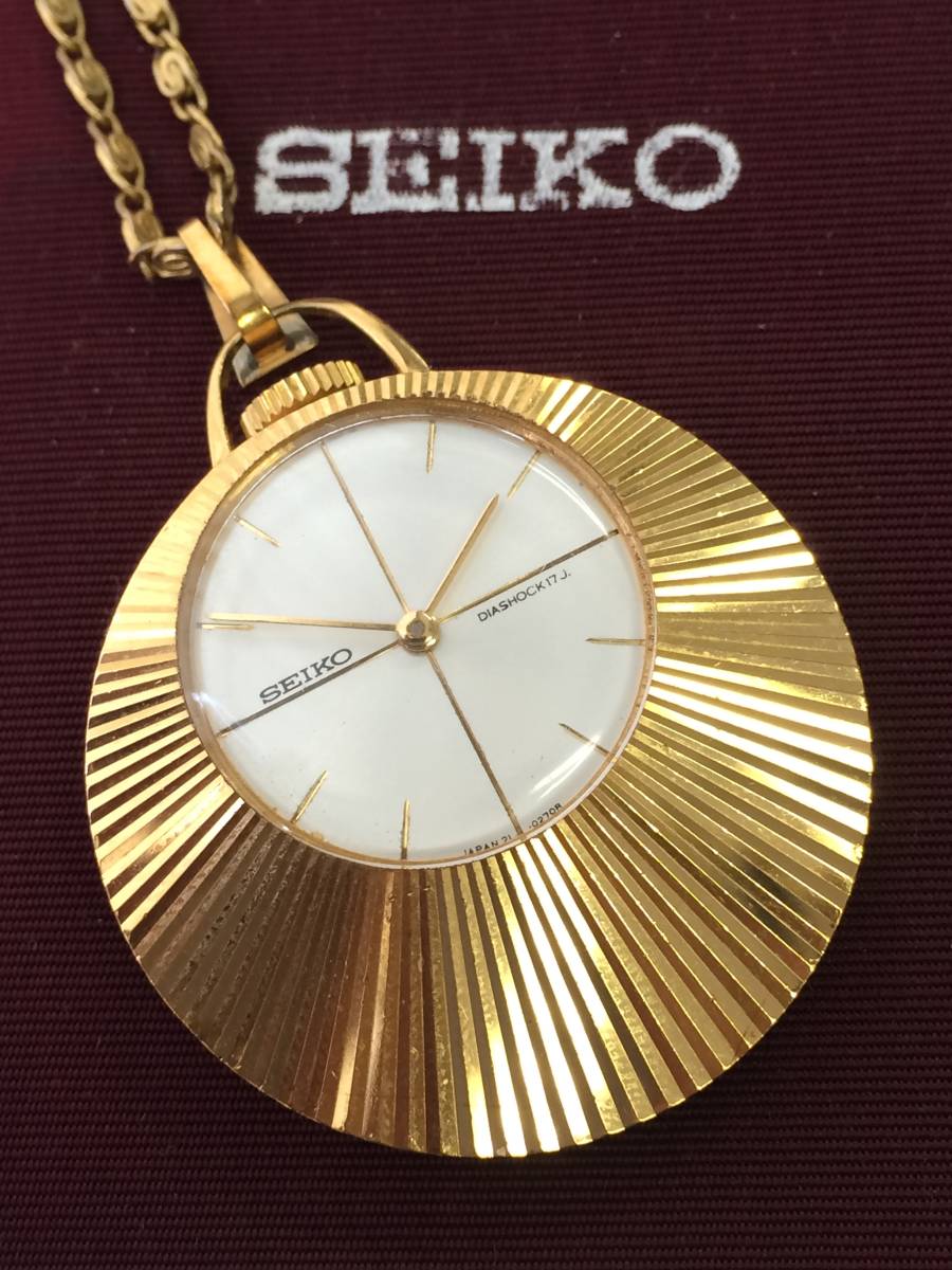 SEIKO セイコー 手巻き 17石 ペンダントウォッチ ペンダント
