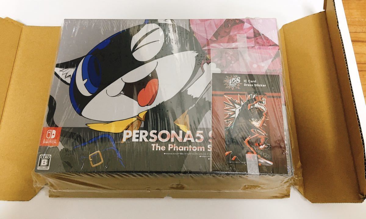 新品未開封 Nintendo Switch ペルソナ5 スクランブル ザ ファントム ストライカーズ オタカラBOX セブンネット　ICカードステッカー付き