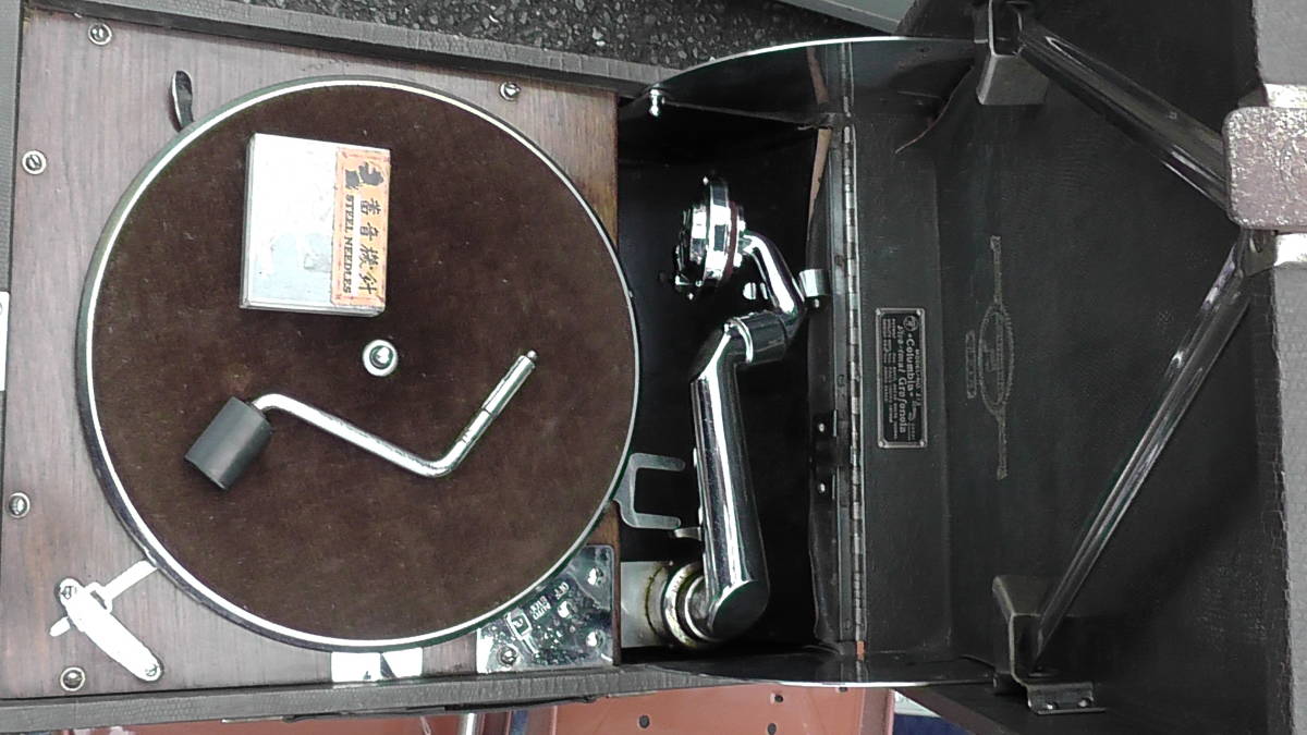 蓄音機 Columbia コロンビア Viva-tonal Grafonola 0 レコードブラシ